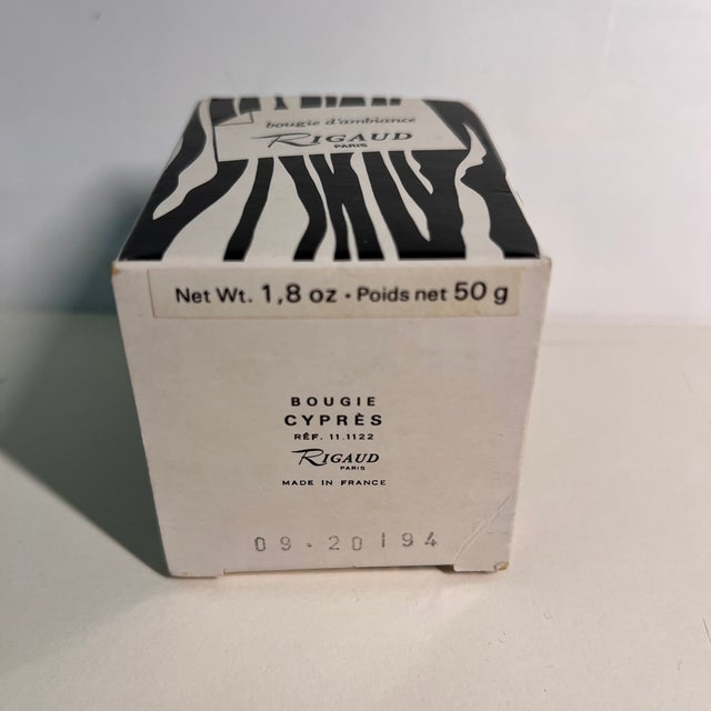 French Vintage Rigaud Paris Cypress Candle For Sale - Image 3 of 6