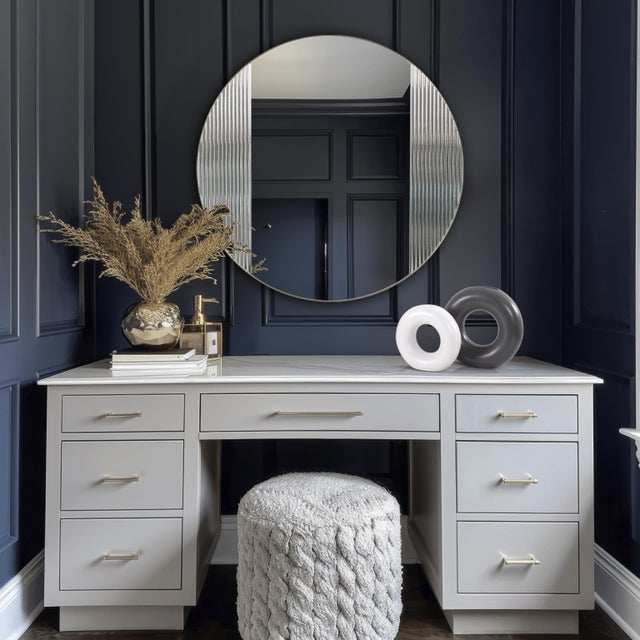 Frosted Wall Mirror For Sale - Image 9 of 11