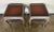 Wood Pair of Distressed English Chippendale End Tables, Leather Tops, 1930s For Sale - Image 7 of 15