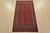 Tribal Bokhara Rug 3’1” X 5’6” Red Wool Tribal Hand-Knotted Oriental Carpet For Sale - Image 3 of 11