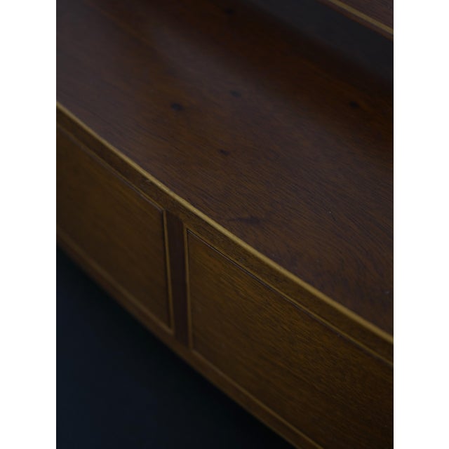 1960s Biggs Inlaid Mahogany 2 Drawer Dresser Shaving Mirror For Sale - Image 14 of 16