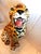 African 1990s Large Glass/Ceramic Sculpture of African Leopard For Sale - Image 3 of 12