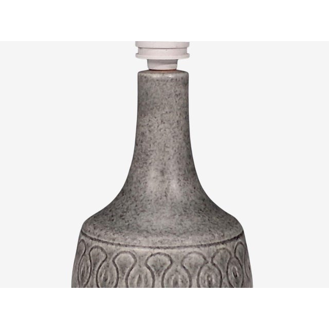 Ceramic 1960s Mid-Century Modern Soholm Stentoj, Table Lamp, Grey Stoneware For Sale - Image 7 of 10