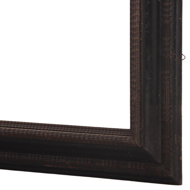 Italian Ebonized Wood Mirror in the Dutch Style, C 1940 For Sale - Image 4 of 7