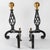 Wrought Iron Andirons, 1940s, Set of 2 For Sale - Image 3 of 9