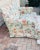 Textile Mid 20 Th C Vintage Floral Chintz Loveseat Sofa Blue Orange For Sale - Image 7 of 14