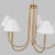 Visual Comfort Visual Comfort Studio Porteau 6-Light Large Chandelier in Satin Brass For Sale - Image 4 of 5