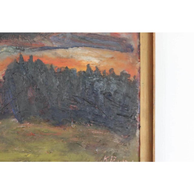 K. Ragnar, Sunset, 1950s, Oil on Panel, Framed For Sale - Image 8 of 18