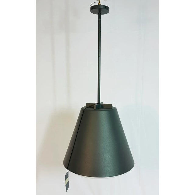Bowman Chandelier designed by Sean Lavin and manufactured by Visual Comfort. New With tags, charcoal gray finish....