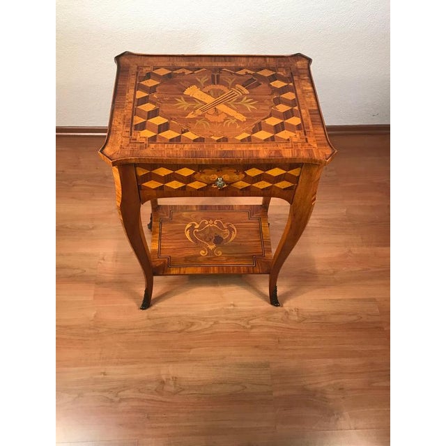 Rococo style side table, napoleon iii period, 1860–70 this elegant rococo style side table from the napoleon iii period...