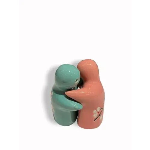 Hugging Salt & Pepper Shakers Pair Chairish