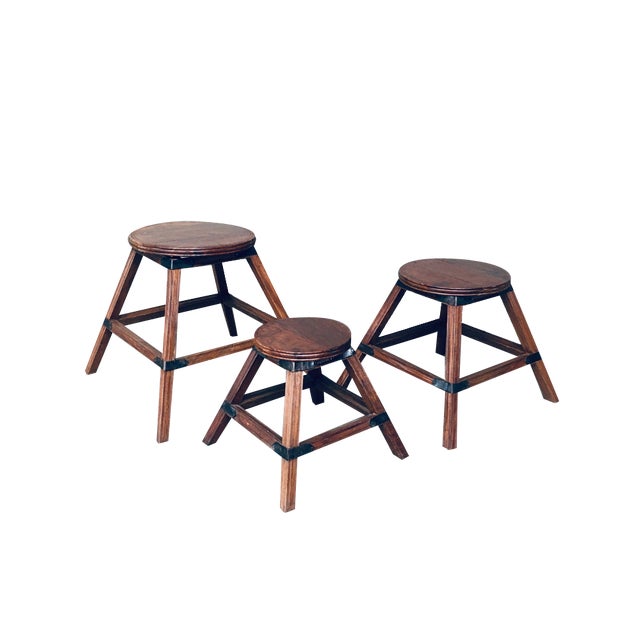 Wabi Sabi Nesting Tables, France, 1950s, Set of 3 For Sale