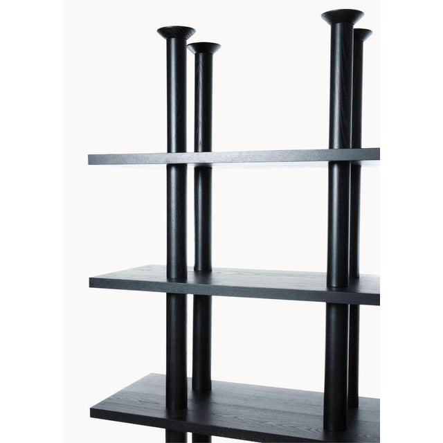 Peristylo Black Wooden Shelves by Oscar Tusquets for BD Barcelona, Set of 3 For Sale - Image 4 of 15