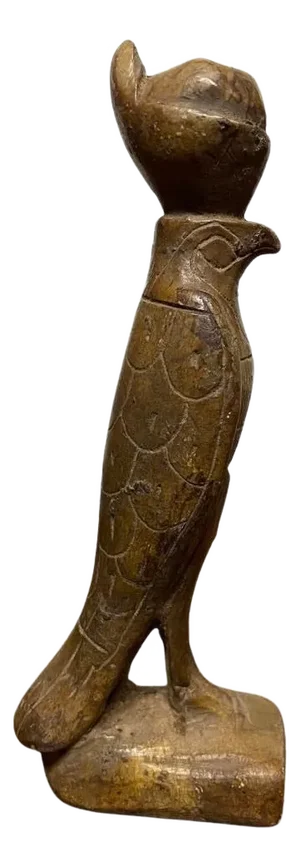 Grand Tour Ancient Egyptian Style Carved Soapstone Figure of Horus