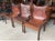 Safari Style Leather Dining Chairs, Set of 4 For Sale - Image 10 of 18