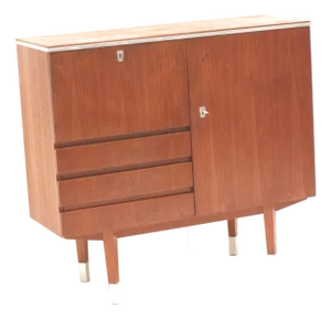 Vintage Teak Bar Cabinet, 1960s
