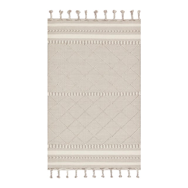 Loloi II Sawyer Rug, Silver - 7'-6" x 9'-6" For Sale