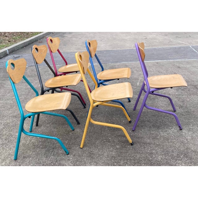 2000 - 2009 Vintage Danish Modern Style Dining Chairs - Set of 6 For Sale - Image 5 of 9