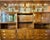 Campaign Henredon Campaign Bar Cabinet – Lighted Display, Pull-Out Serving Bar, Brass Hardware and Solid Wood For Sale - Image 3 of 11