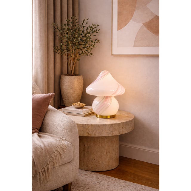 Mid-Century Modern Mushroom Lamp in Murano Glass, 1970s For Sale - Image 3 of 15