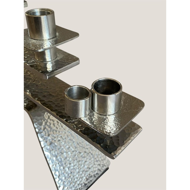 Mid-Century Modern Mid-Century Modern Stainless Steel Candlestick, 1960s For Sale - Image 3 of 8