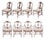 Regency Revival Shield Back Dining Chairs in Mahogany, 1920s, Set of 8 For Sale
