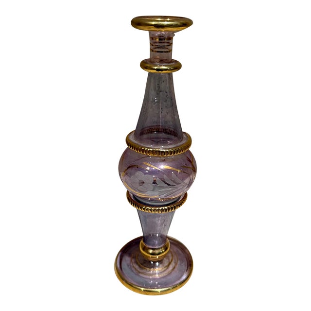 Purple-Crystal-Gilt-Flower-Vase-06-25 For Sale