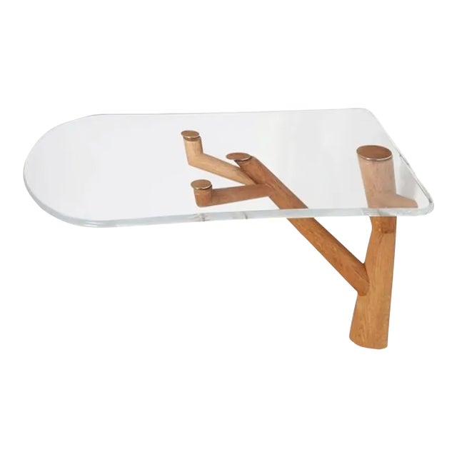 Mattia Bonetti, Contemporary, Rare Console, Oak, Plexiglass, France, C. 2008 For Sale