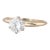 0.74ct Round Diamond Solitaire Engagement Ring 14k White Yellow Gold Size 4.75 For Sale