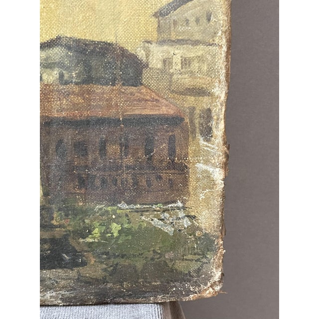 Pietro Sassi, Grand Tour Style Scene, 19th Century, Oil on Canvas For Sale - Image 4 of 8