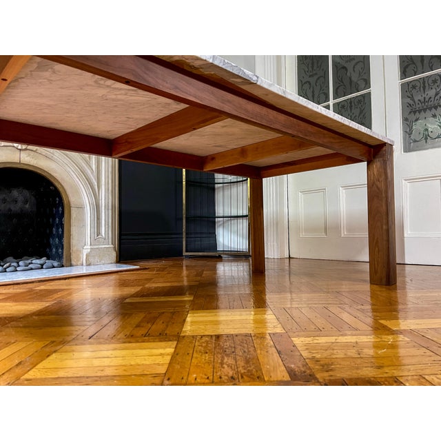 Mapp Carrara Marble Top Dining Table by Vincent Chia | Design Within Reach For Sale - Image 11 of 13