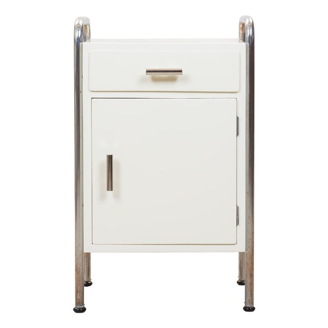 Functionalist Bedside Table attributed to Vichr & Co., 1930s For Sale