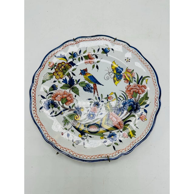 Chinoiserie Vintage Chinoiserie Plate For Sale - Image 3 of 5