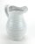 Ceramic Ribbed Flower Vase With Handle For Sale In Portland, ME - Image 6 of 10