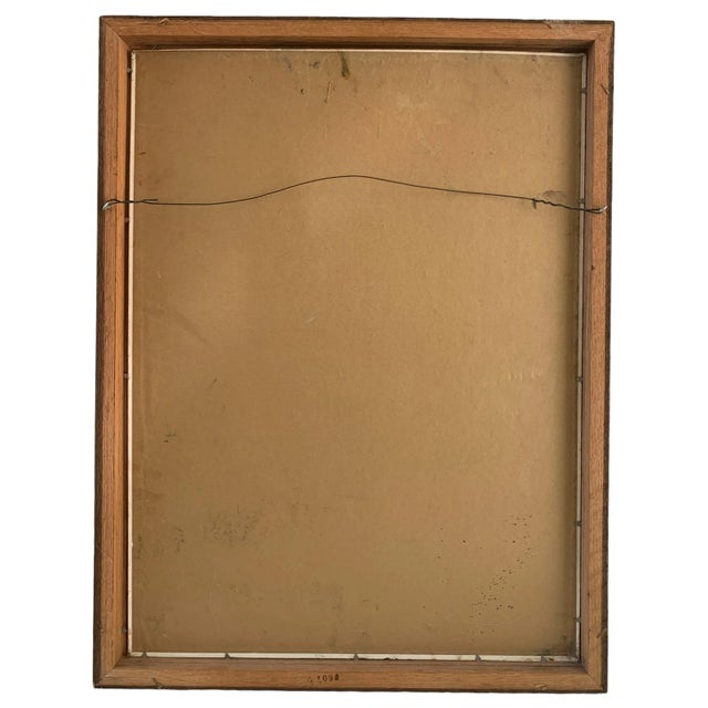 1960s 1966 Richard Amend Impressionist Acrylic Painting on Board of a Seated Woman For Sale - Image 5 of 9