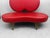 Vintage Italian Red Leather Fiammette Heart Sofa by Domusnova For Sale - Image 4 of 18
