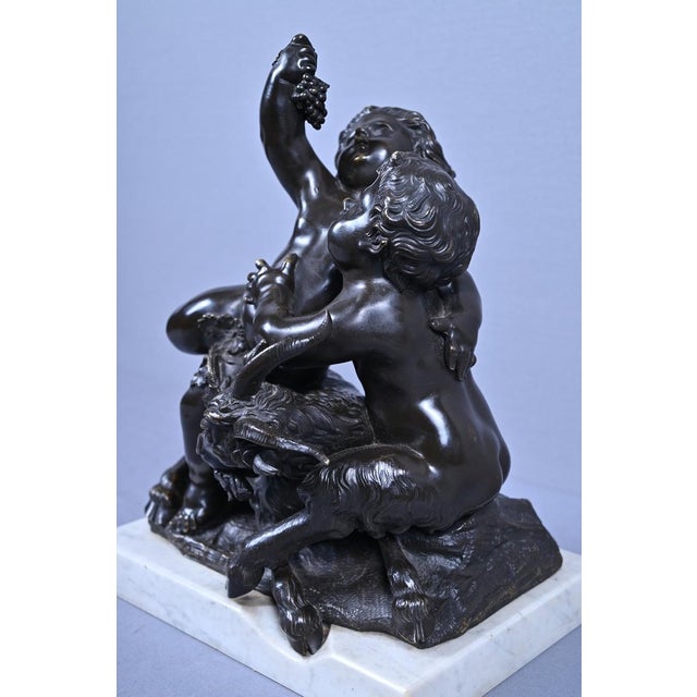 Black After Clodion, The Childhood of Bacchus, Late 19th Century, Bronze For Sale - Image 8 of 18