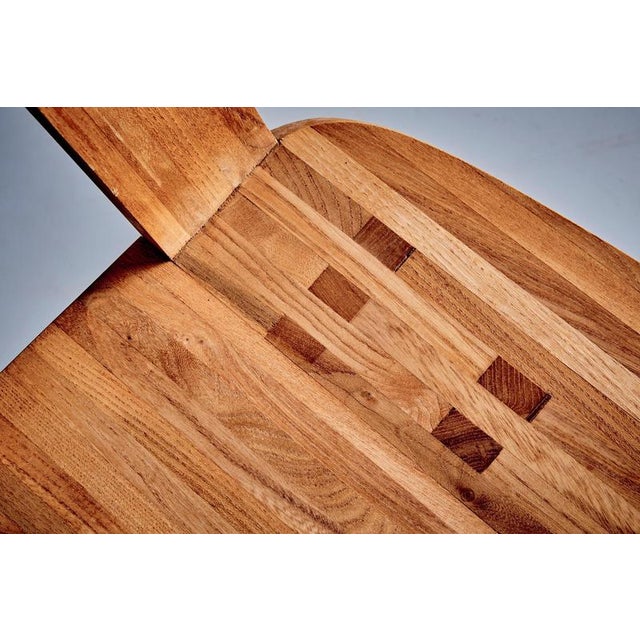 S45 Chairs in Elm Wood by Pierre Chapo, 1970s, Set of 6 For Sale - Image 9 of 14