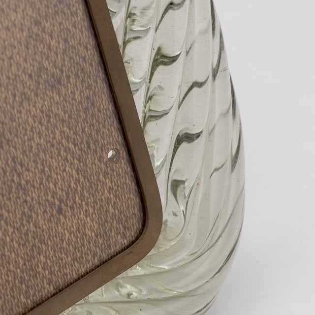 20th Century Italian Venetian Glass Photograph Frame by Paolo Venini attributable to Venini for Venini, 1950s For Sale - Image 3 of 13