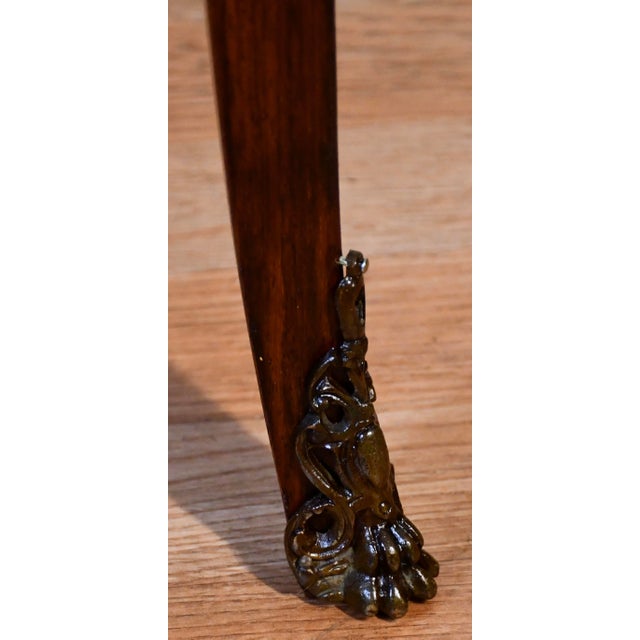Wood 1890s Antique French Louis XV Walnut Inlaid & Marble Top Liquor Cabinet / Bar For Sale - Image 7 of 18