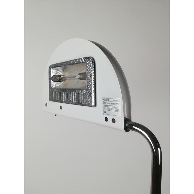 1970s Half Moon Floor Lamp attributed to Bruno Gecchelin for Skipper, Italy, 1970s For Sale - Image 5 of 18