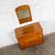 Brown 1930s to 1950s Transitional Solid Maple Gentleman’s Chest With Hand Carved Pulls and Wall Mirror For Sale - Image 8 of 18