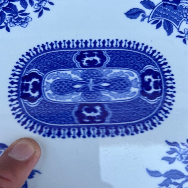 1960s A Copeland Spode Fitzhugh Blue Platter Circa 1960’s For Sale - Image 5 of 12