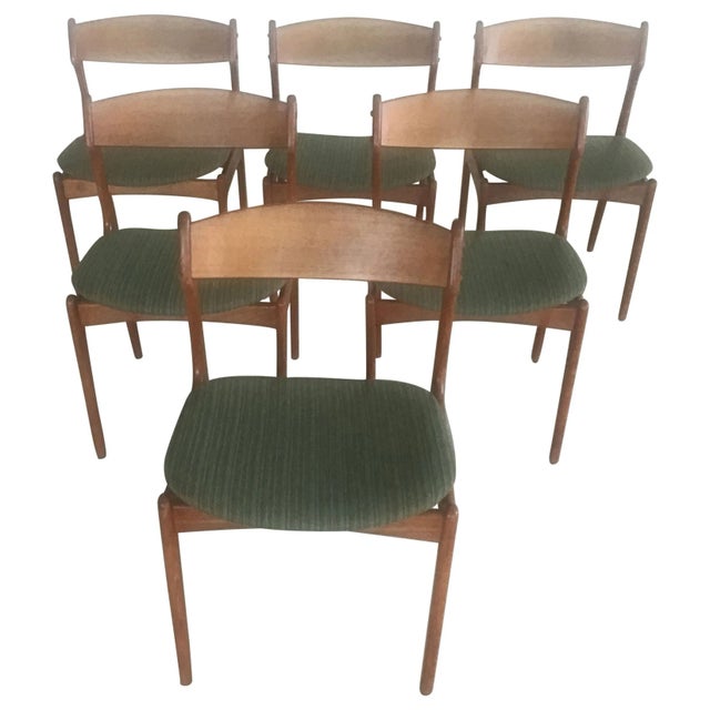 Danish Teak Dining Chairs by Erik Buch for Odense Maskinsnedkeri / O.D. Møbler, Customizable Reupholstery, 1960s, Set of 6 For Sale - Image 10 of 10