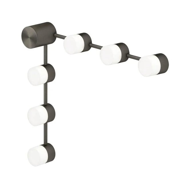 Ip backstage c6 satin graphite wall light by emilie cathelineau dimensions: d39.3 x w39.3 x h9.2 cm materials: solid...