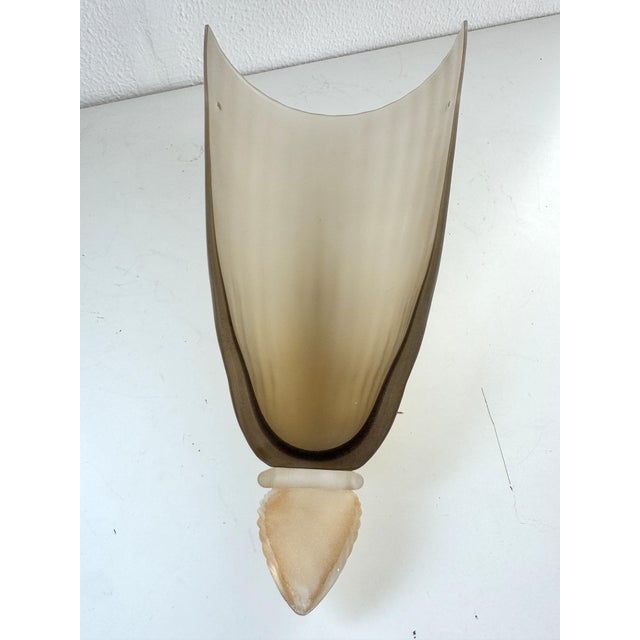 Large Italian Murano Glass Wall Sconces, 1970s, Set of 2 For Sale - Image 12 of 16