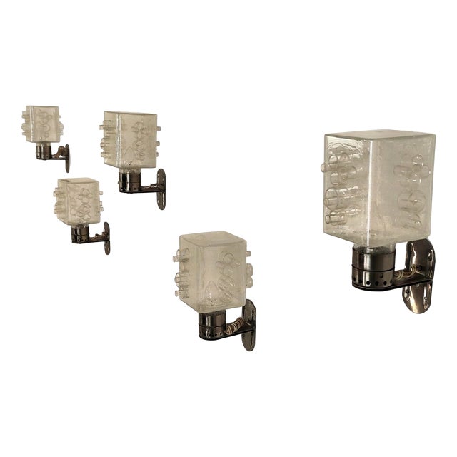 Sconces by Albano Poli for Poliarte, 1960s, Set of 5 For Sale
