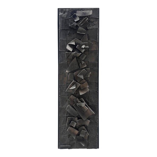 Chili Emerman Brutalist Ceramic Abstract Wall Sculpture For Sale