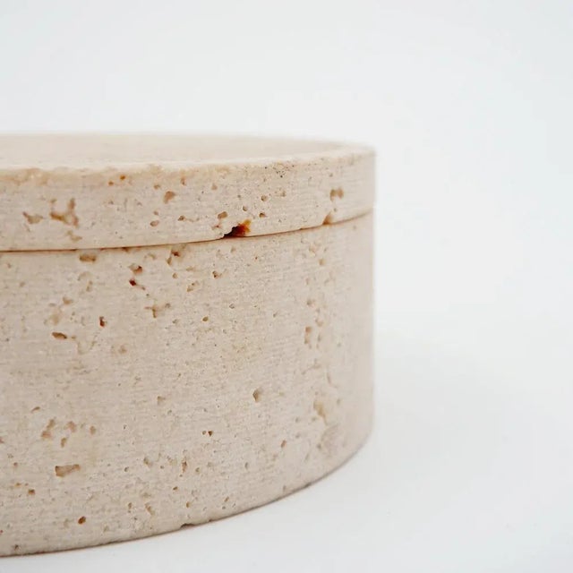 Vintage Travertine Box, Italy, 1970s For Sale - Image 3 of 10