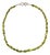 Ajd 22 Inch Peridot Smooth Nugget Necklace For Sale